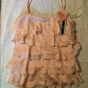 Pink Ruffle Tank
